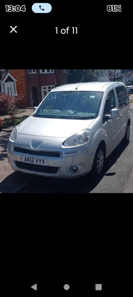 Peugeot, PARTNER TEPEE, MPV, 2012, Semi-Auto, 1560 (cc), 5 doors