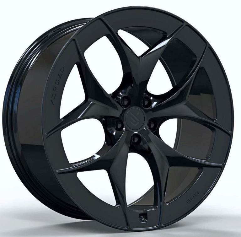 AUDI Q7 SQ7 4M Q8 E-TRON 4x 22'' ERO SPIDER W1002 FORGED GLOSS BLACK BRAND NEW ALLOY WHEELS