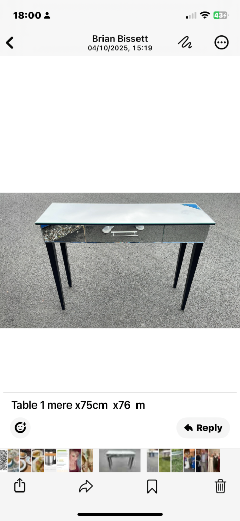 image for Hall table bedroom dresser stunning 