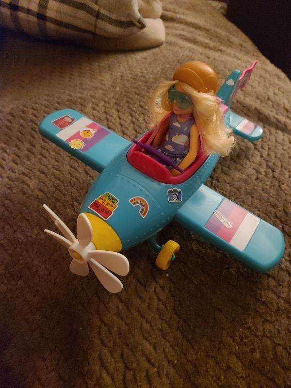 Barbie chelsea doll in her plane