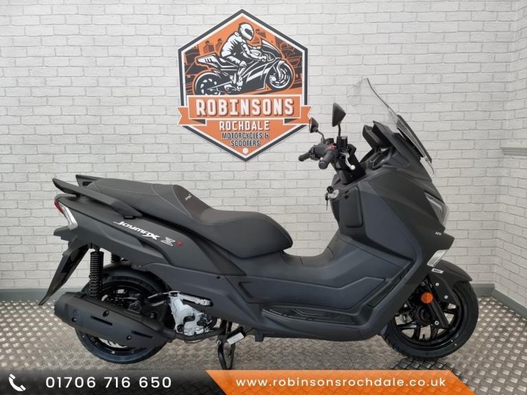 The  Sym Joymax Z+ 125, Super Commuter, Low rate Finance available.