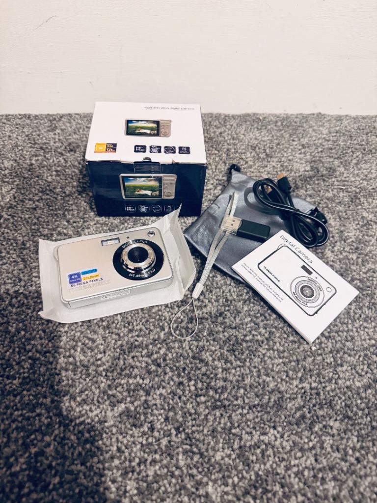 New Digital Camera with Box and Accessories