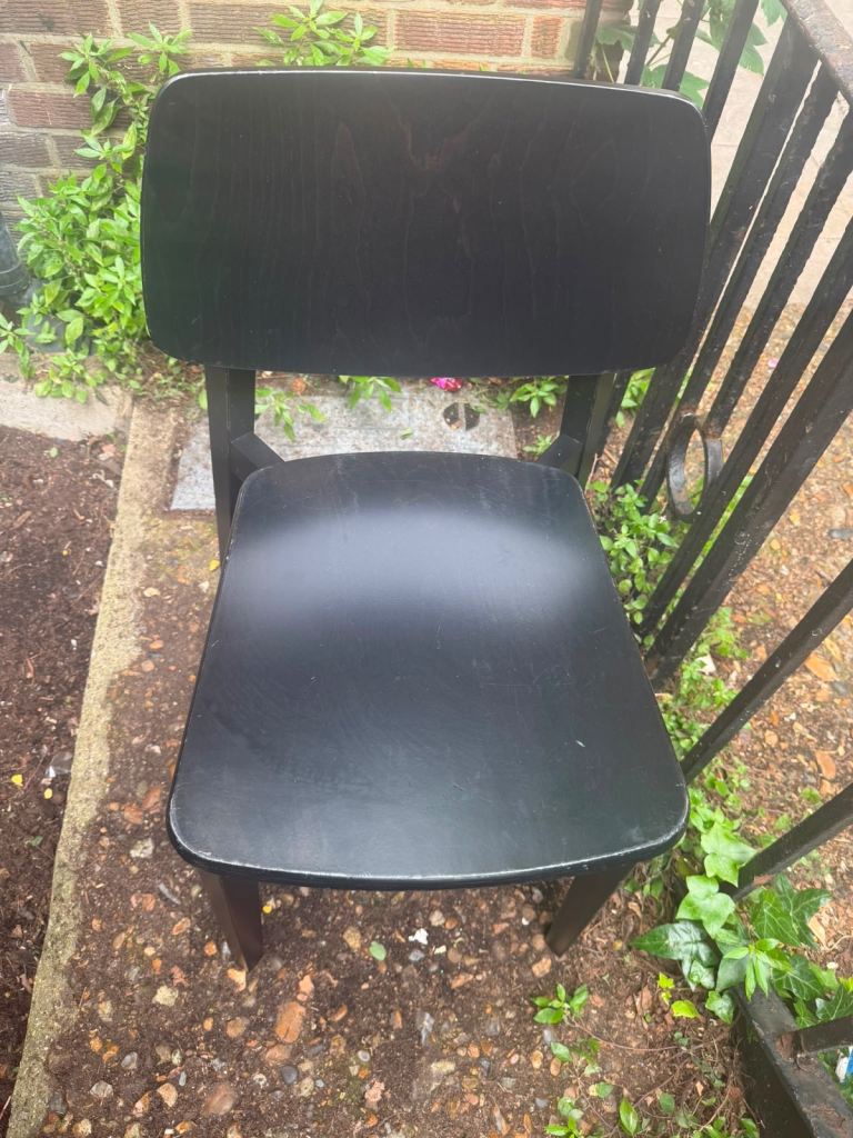 18 Black Wooden Chairs - Good Condition