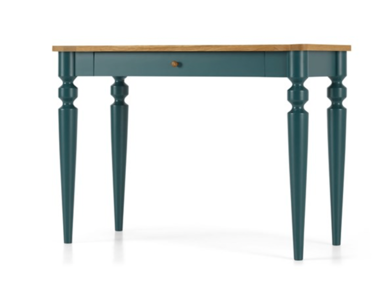 MADE Betty Desk, Oak and Blue (RRP £249)