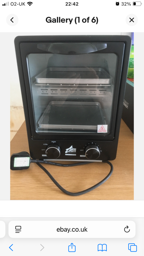 Portable Mini Electric Oven - Team International Mini Double Shelf Oven OT3 9T - 900w