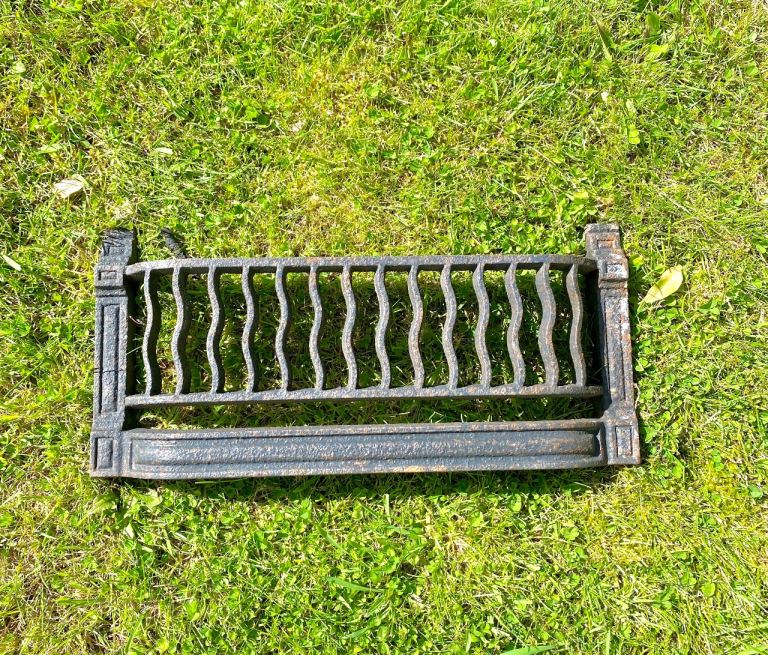 Vintage Fireplace grate front 