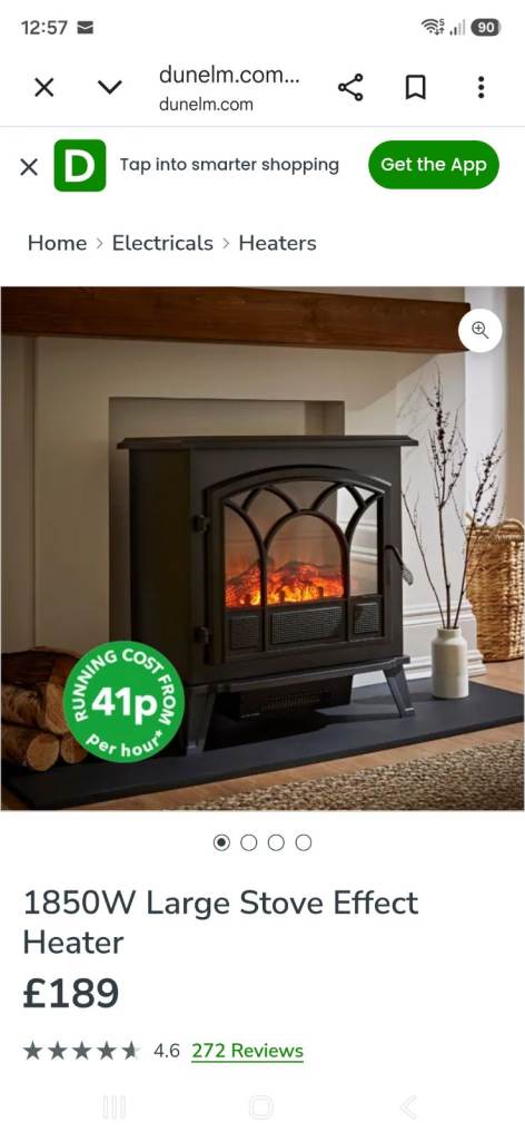 Dunelm large stove heater