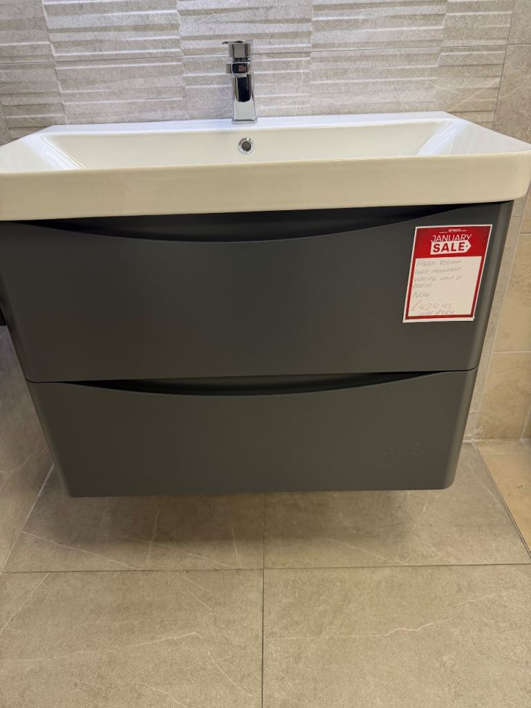 Happi 80cm Wall hung vanity NOW£429.95✅