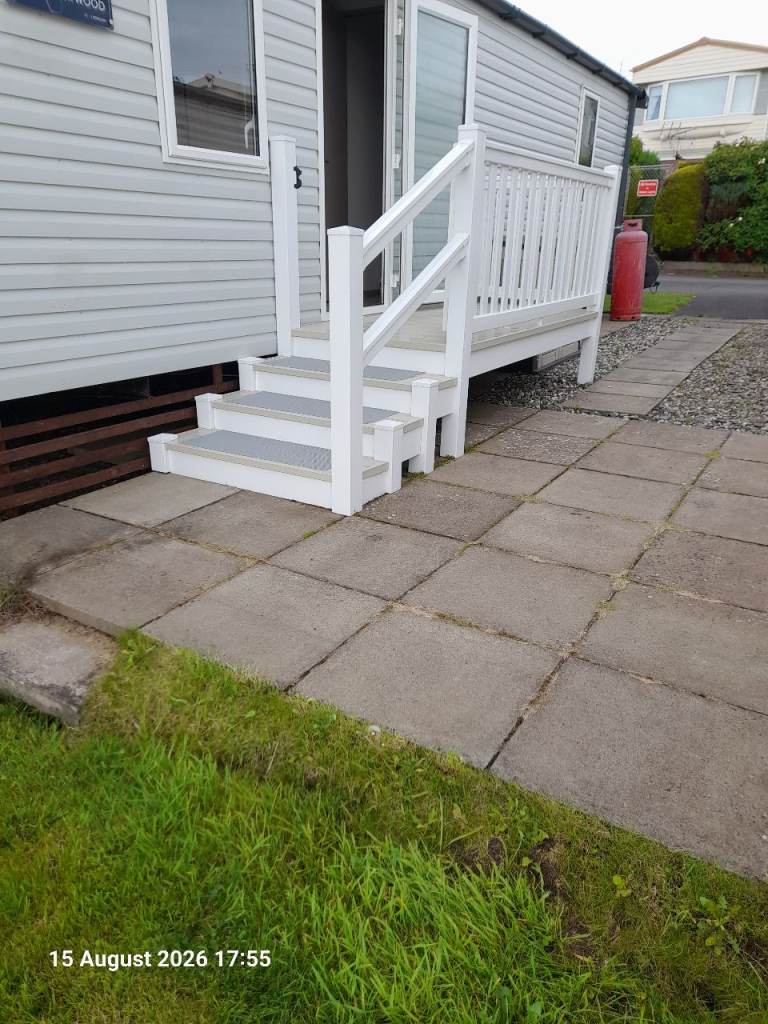 Virtually Brand New Victory Baywood  35x12 Static Caravan with Fantastic Sea Views Over Croy Bay