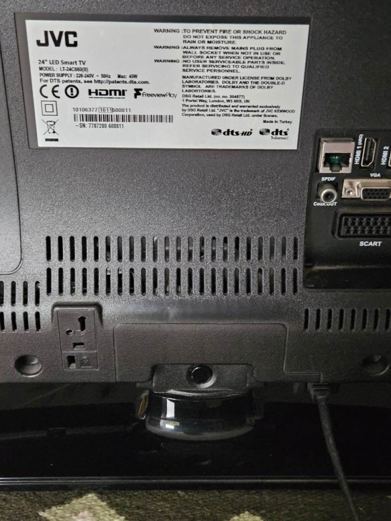 JVC 24" LED SmartHD TV LT-24C660