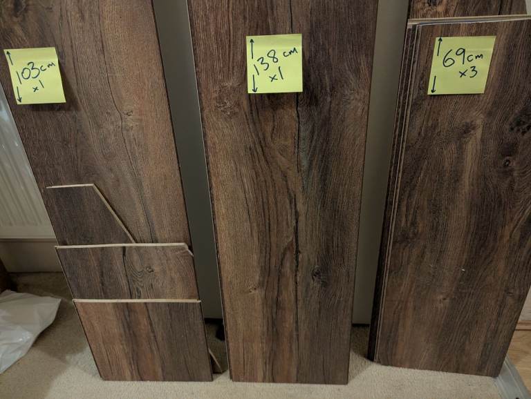 Leftover 8mm laminate flooring