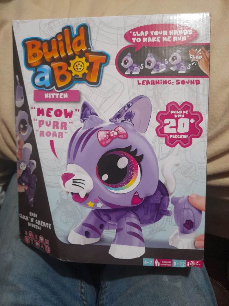 Build a Bot Kitten Toy - Purple, New in Box