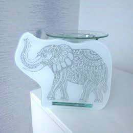 Wax Melt & Oil Burner Glass Elephant BRAND NEW