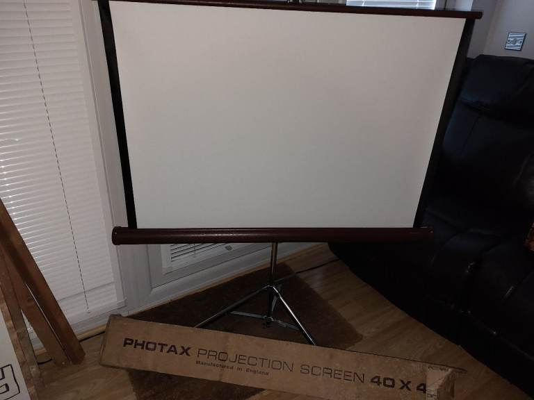 Vintage Photax Projection Screen,  40"x40"