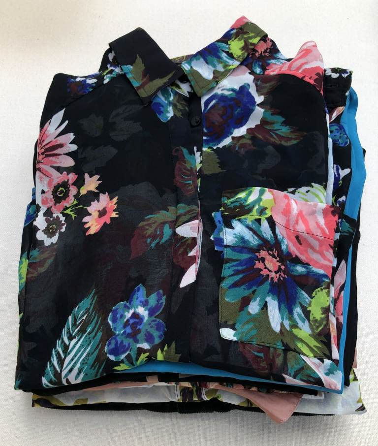 Job lot of women's shirts/blouses (9 items) - small sizes for car boot? Preowned VGC