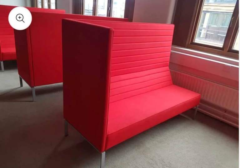 Used second hand Red Sofa lux Giuliomarelli Seating