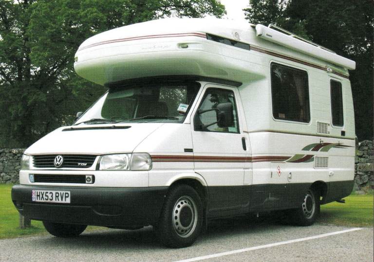 27. A framed magazine original featuring 2003 VW/Volkswagen Camper Reg HX53RVP