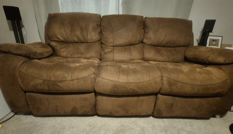 image for Free brown recliner sofa