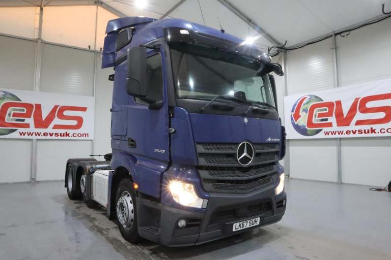 2017 (67 PLATE) Mercedes Benz ACTROS 2543 6x2 Euro 6 Tractor Units