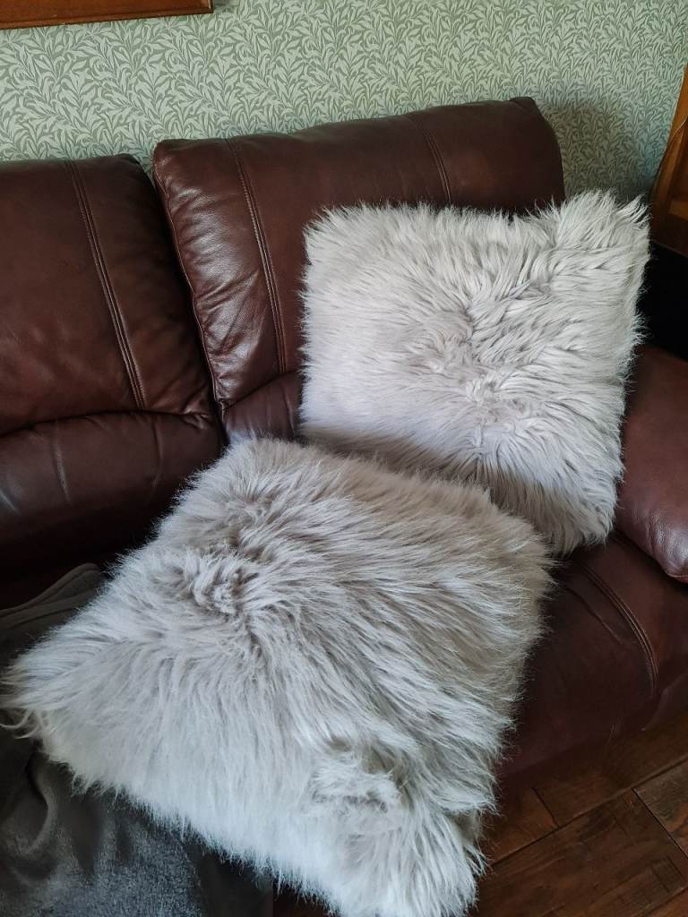 Large grey Next cushions x2