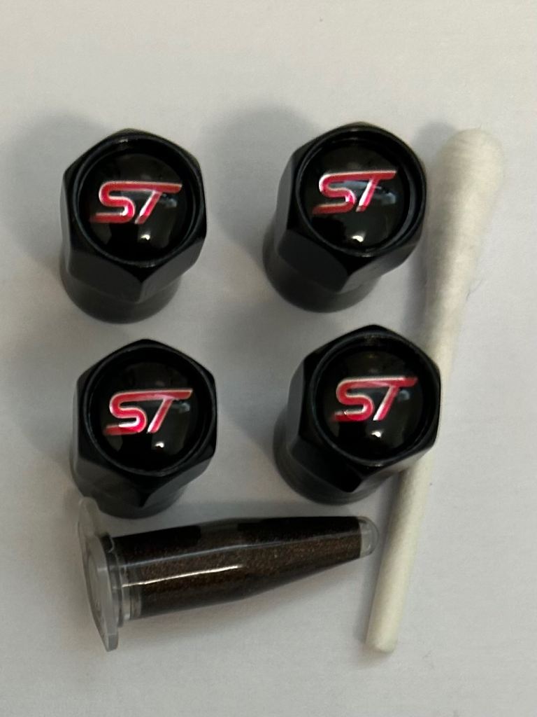 Ford ST Tyre valve caps with grease 