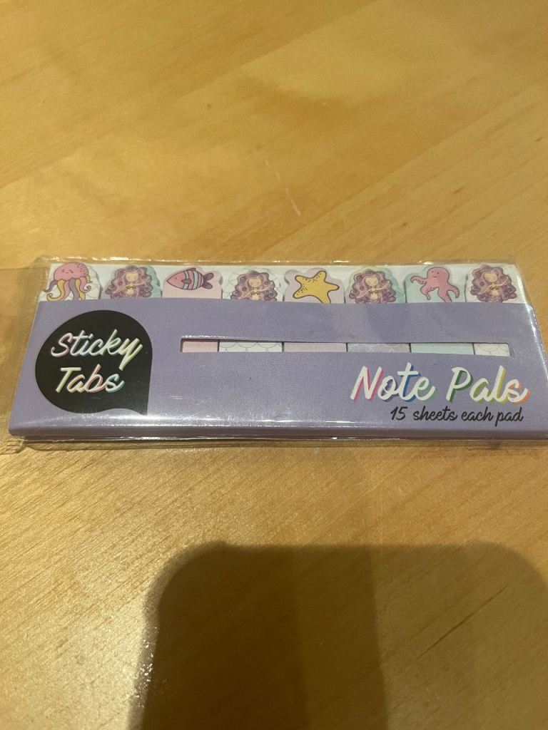 (975) Fish/octopus post-it notes, new!