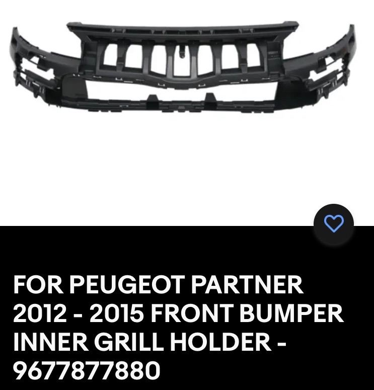 Peugeot partner 2012-15 bumper reinforcement NEW
