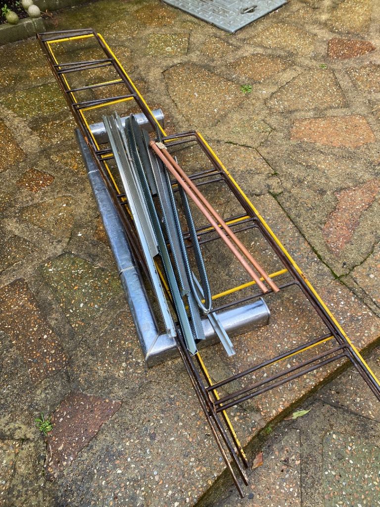 FREE- Heavy scrap metal, four shelf ladders, aluminium and copper- ready to collect