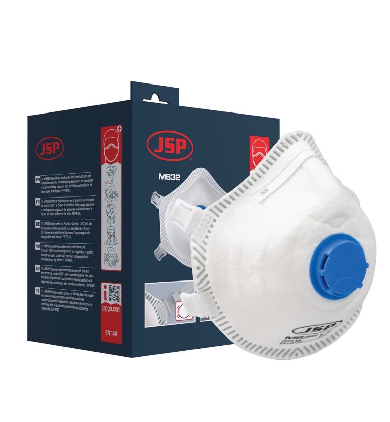JSP M632 FFP3 Moulded Disposable Mask - Box of 10
