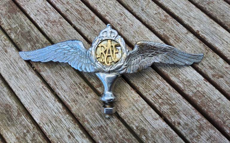 Car mascot Royal Air Force winged car radiator mascot 