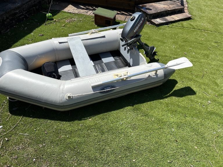 Inflatable Dinghy with Mariner 3.3HP outboard