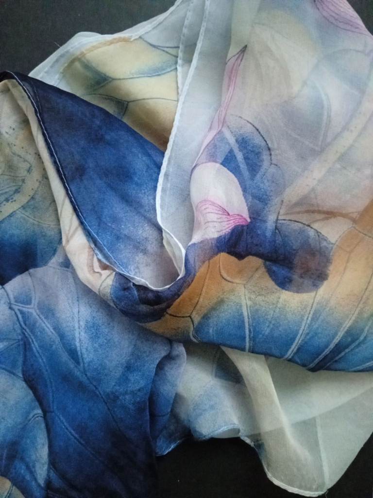 Pure silk light scarf 