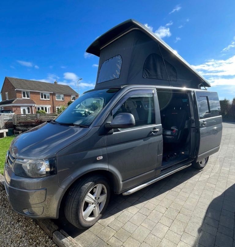 2014 (64) VW Transporter DSG Campervan – Westdubs Pop Top – Solar – CarPlay – Tailgate