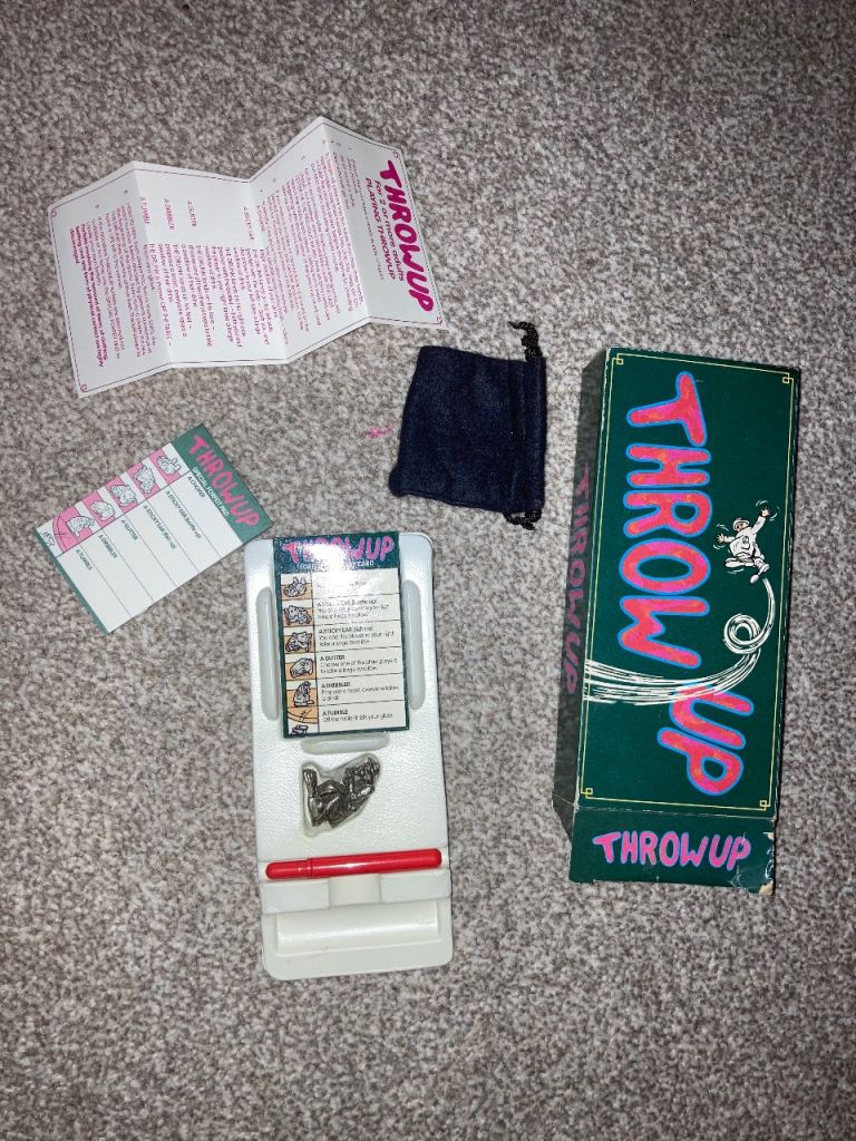 Throw Up (1990) – Vintage Adult Drinking Party Game