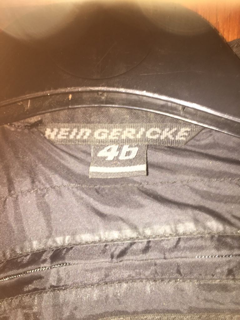 Ladies motor cycle leather’s hein gericke jacket size 16/18 trousers 12/14