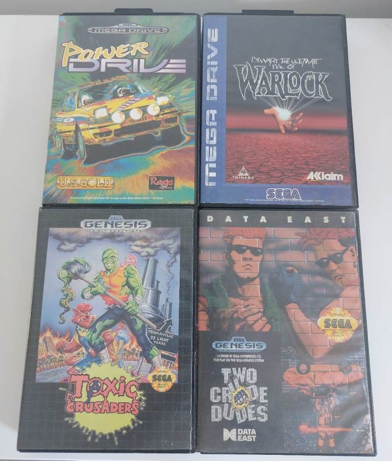 Rare boxed Sega Megadrive games 