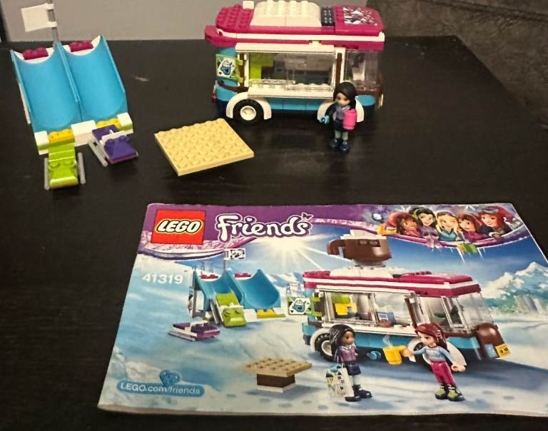 Lego friends horse hospital and skiing coffee van 