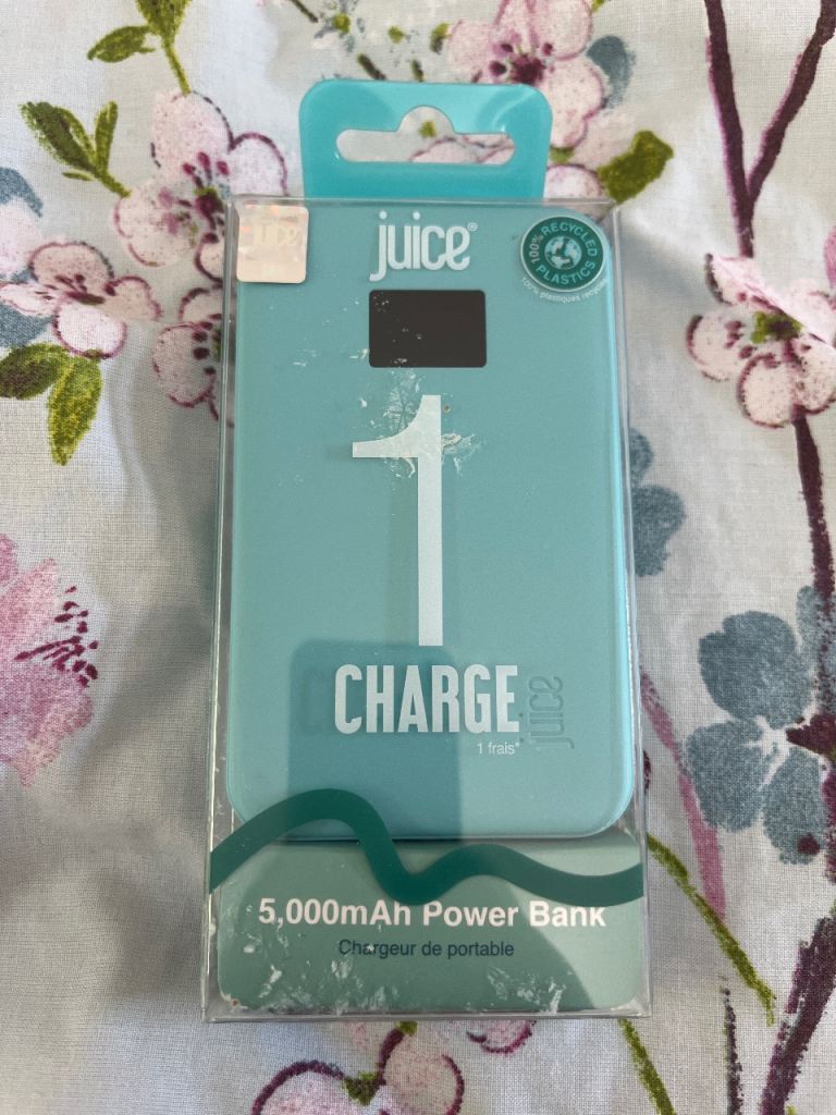 Juice 5,000mAh Power Bank – Brand New, Still Boxed