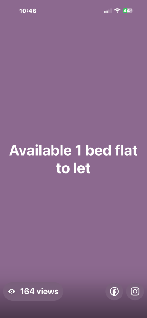 1 bed flat 