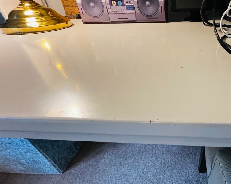 HABITAT Brooklyn High Sleeper Bunk Bed, Desk & Shelf - white