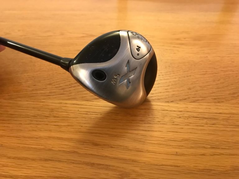 Golf club CALLAWAY X 5 wood 19 degree graphite shaft right handed.