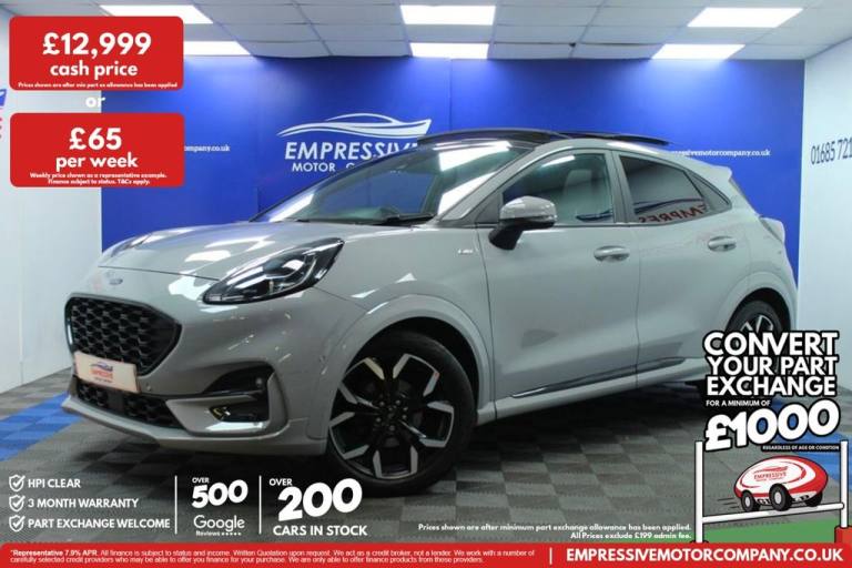 2022 71 FORD PUMA 1.0T ECOBOOST MHEV ST-LINE X SUV 5DR PETROL HYBRID MANUAL EURO