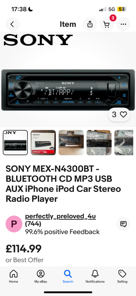Sony CD player