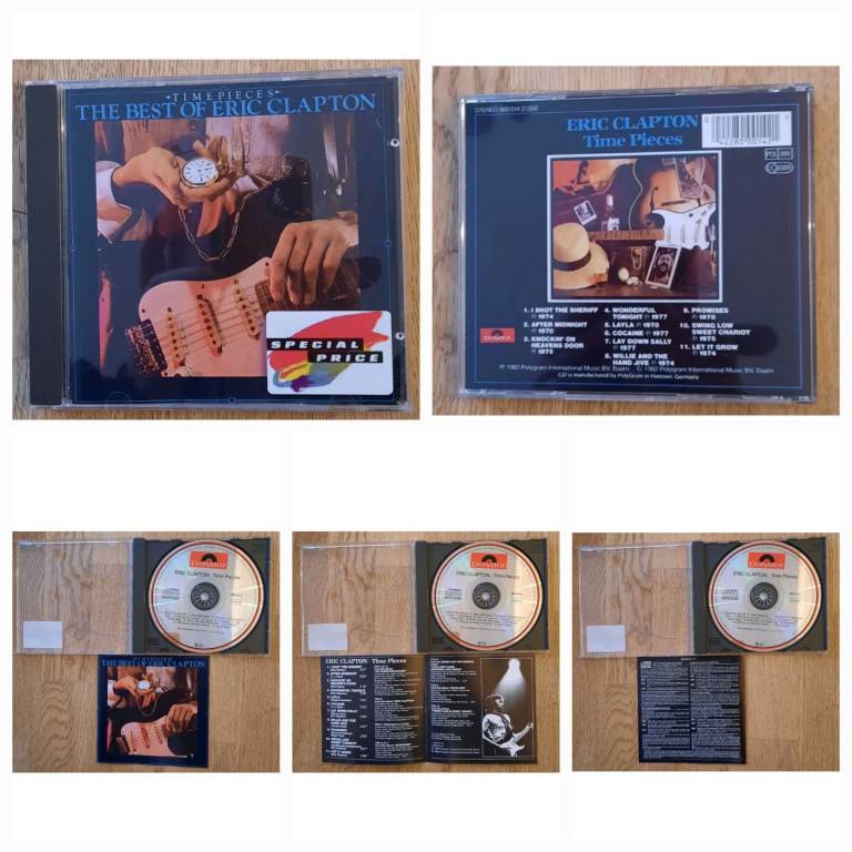 Eric Clapton Time Pieces CD 1982 Compilation Album Excellent Condition