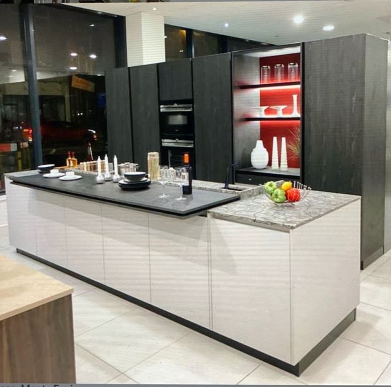 Ex display kitchen all units, appliances and work tops included. 