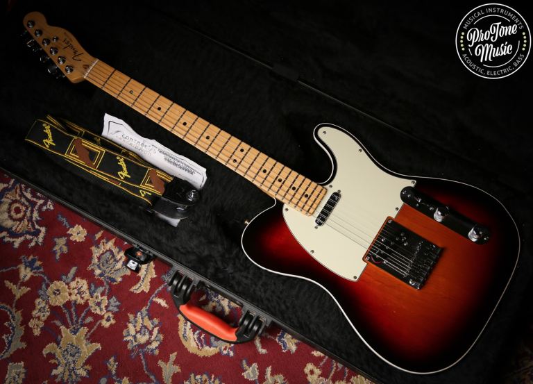 2014 Fender American Deluxe Telecaster 3 Tone Sunburst