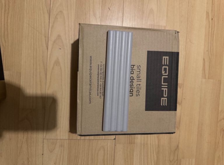 Tiles white and gray