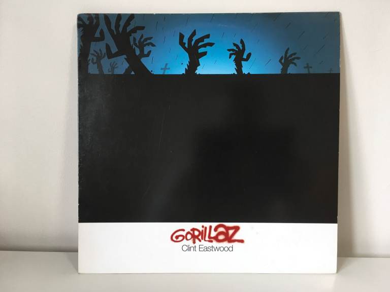 Vintage Gorillaz 12 inch vinyl record Clint Eastwood - Damon Albarn Blur Hip Hop PhiLife Cypher