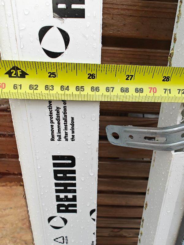 Double glazed window unit. 2300 x 665