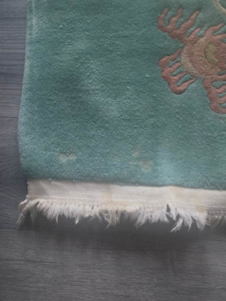 Vintage handmade Chinese wool rug runner x2